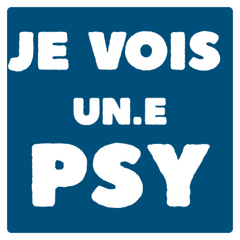 Patch Je vois un psy posé sur un vêtement
